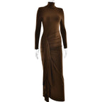 Rufus שמלת ערב מקסי צווארון גבוה