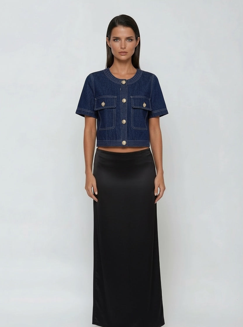 חולצת ג'ינס אלגנטית