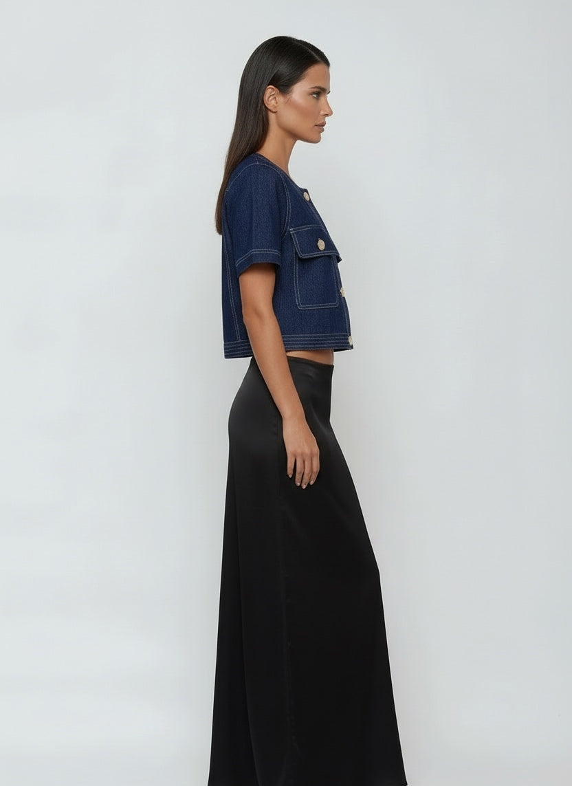 חולצת ג'ינס אלגנטית