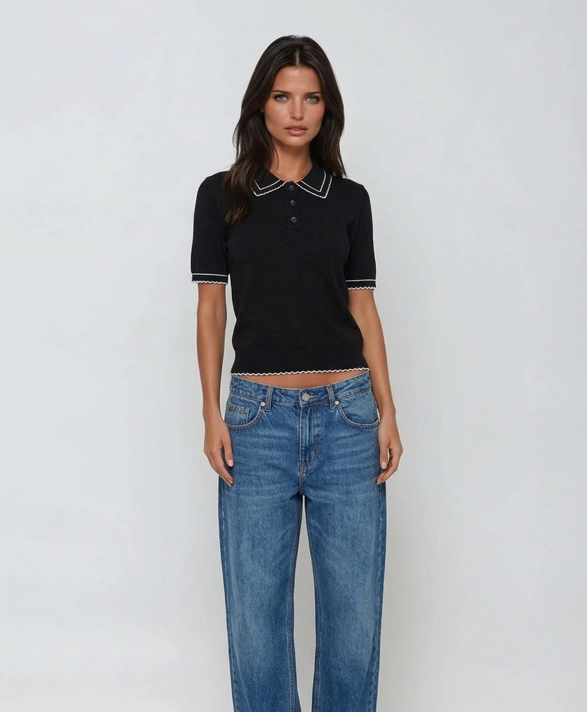 חולצת פולו דגם איילה