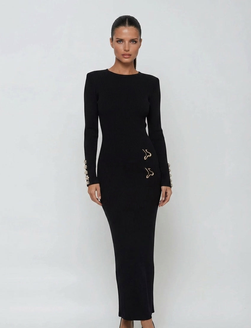 שמלה צנועה דגם ענבר