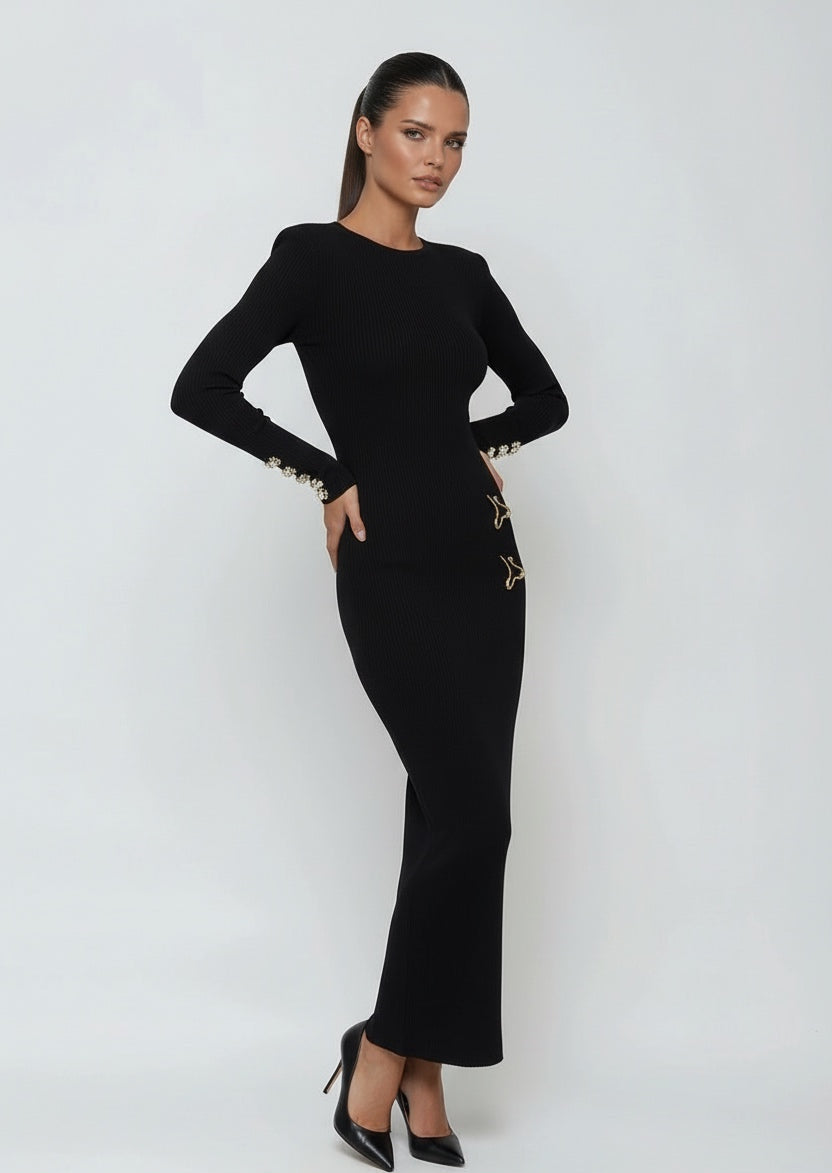 שמלה צנועה דגם ענבר