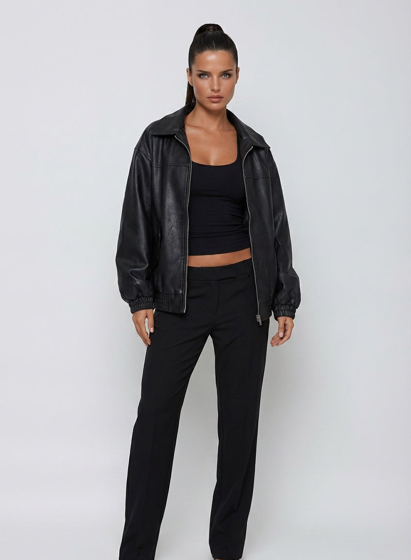 ג'קט דמוי עור דגם ירדן