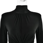 Rios שמלת ערב מקסי מחטבת עם חיתוך בטן