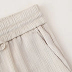 חליפת שני חלקים בד קרפ מבריק נעים מכנסיים ארוכים ובלייזר - ריקה