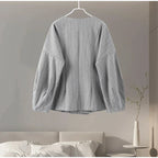 סט שני חלקים צמרי בעיצוב מלכותי חצאית מידי ובלייזר - Reina