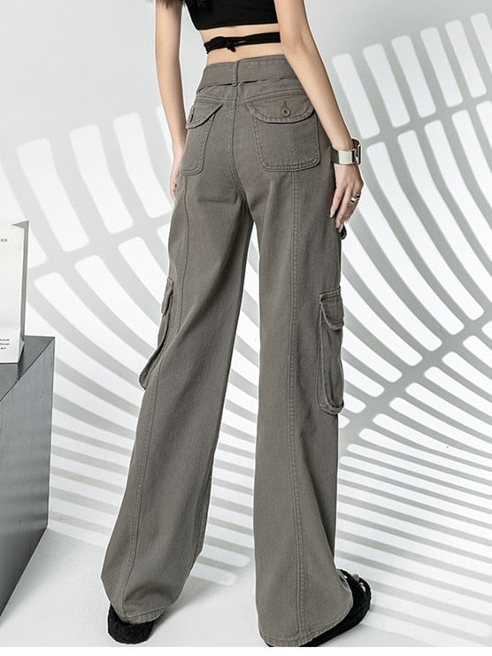 Brock מכנסי קרגו בגזרה רחבה