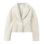 חליפת משי שני חלקים מחויטת מכנסיים ובלייזר - מורל