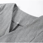 סט שני חלקים צמרי בעיצוב מלכותי חצאית מידי ובלייזר - Reina