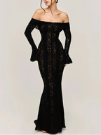 Alessia שמלת ערב מקסי תחרה