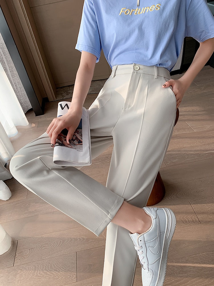 Owais מכנסיים ארוכים מחוייטים