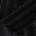 חליפת שני חלקים בד קרפ מבריק נעים מכנסיים ארוכים ובלייזר - ריקה