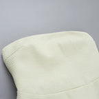 שמלת מיני סטרפלס בד ארוג + בלייזר קצר - ליאו