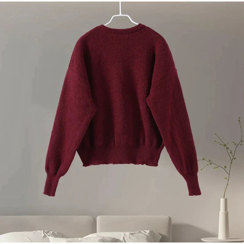 סט שני חלקים סרוג חולצת אובר סייז וחצאית מיני - יעלה