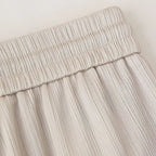 חליפת שני חלקים בד קרפ מבריק נעים מכנסיים ארוכים ובלייזר - ריקה