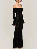 Alessia שמלת ערב מקסי תחרה