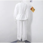 סט שני חלקים צמרי בעיצוב מלכותי חצאית מידי ובלייזר - Reina