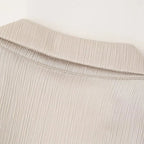 חליפת שני חלקים בד קרפ מבריק נעים מכנסיים ארוכים ובלייזר - ריקה