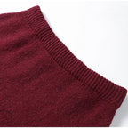 סט שני חלקים סרוג חולצת אובר סייז וחצאית מיני - יעלה