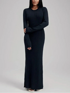 Jana שמלת מקסי סרוגה