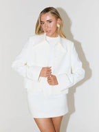 סט שני חלקים מחויט בלייזר וחצאית מיני - מויה