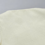 שמלת מיני סטרפלס בד ארוג + בלייזר קצר - ליאו