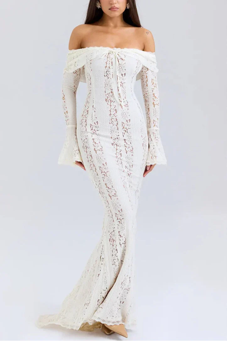 Alessia שמלת ערב מקסי תחרה