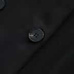 חליפת שני חלקים בד קרפ מבריק נעים מכנסיים ארוכים ובלייזר - ריקה