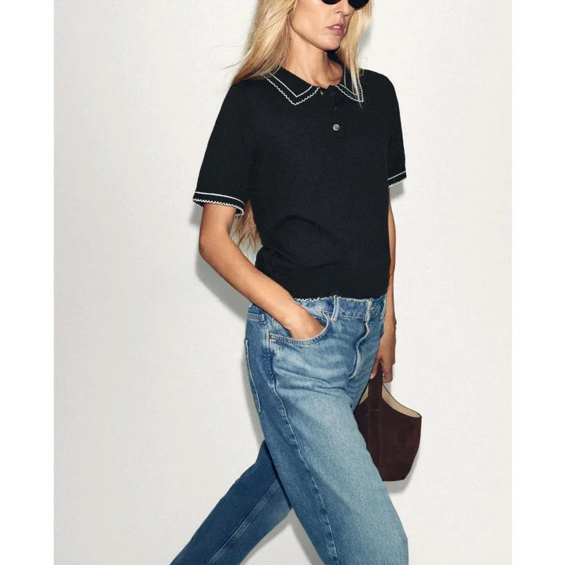 חולצת פולו דגם איילה