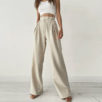 Eseld מכנסיים רחבים בגזרה גבוהה